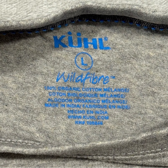 Kuhl Mog Shirt Mens L Gray Wildfibre Organic Cotton Truck Graphic Tee Outdoor - Picture 5 of 8